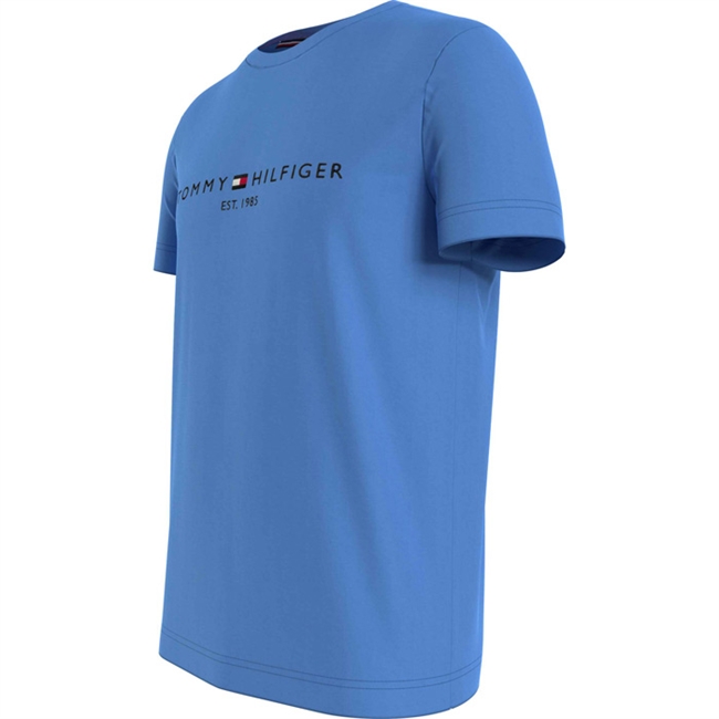 Lyseblå logo T-shirt fra Tommy Hilfiger.
