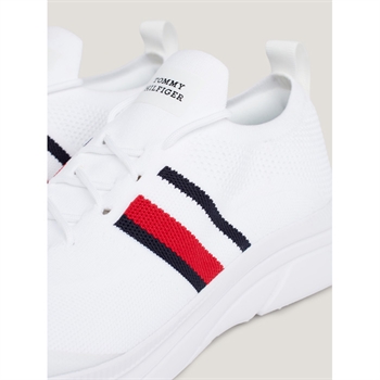 Lette og Behagelige Hvide Runner Sneaker fra Tommy Hilfiger.