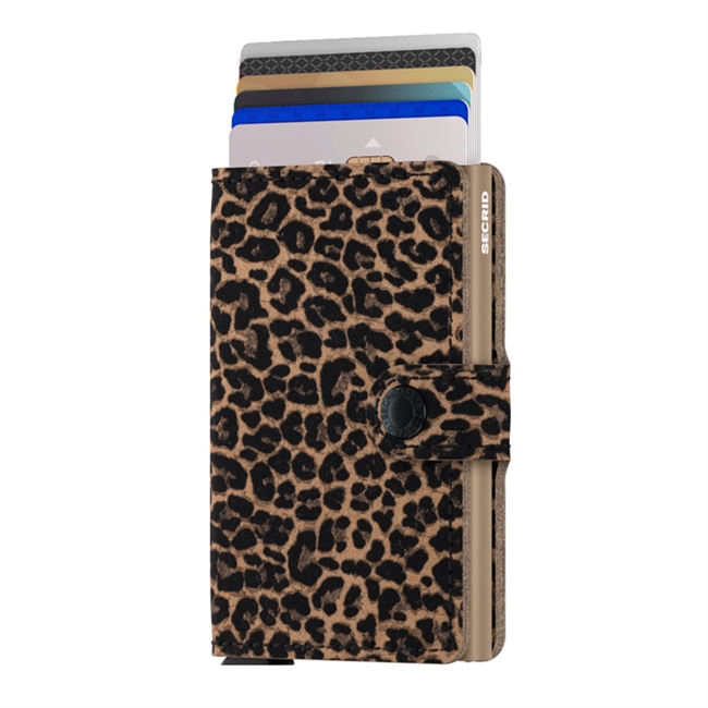 Secrid Mini Wallet Leopard Beige