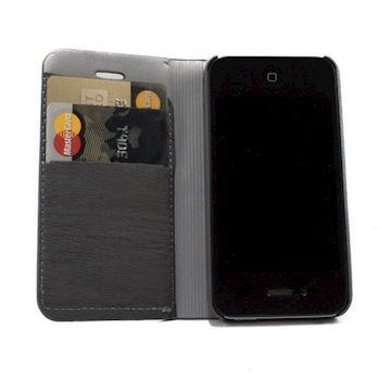 Sort Hardcase wallet til Iphone 4/4s og Samsung Galaxy S5