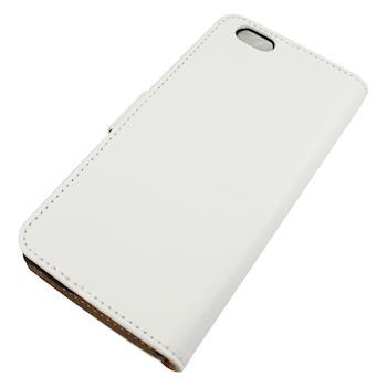 Hvidt iPhone wallet i  læder passer til Iphone 6