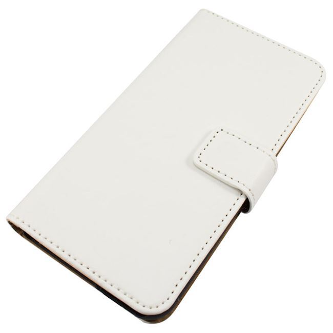 Hvidt iPhone wallet i  læder passer til Iphone 6