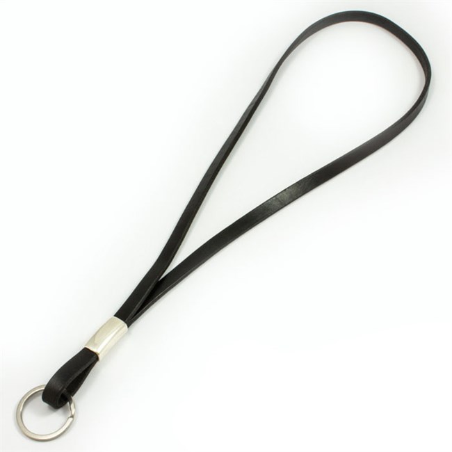 Loke Læder Keyhanger Vintage Sort