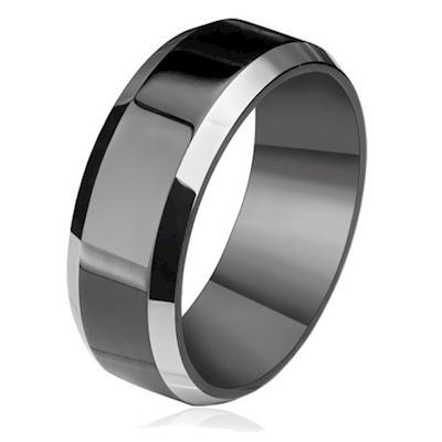 Black & Silver Ring