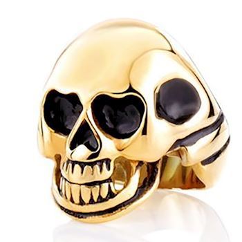 Skelethoved Guld Ring