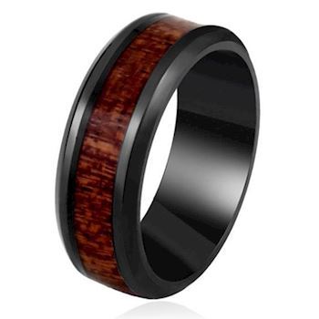 Ring  Black Wood