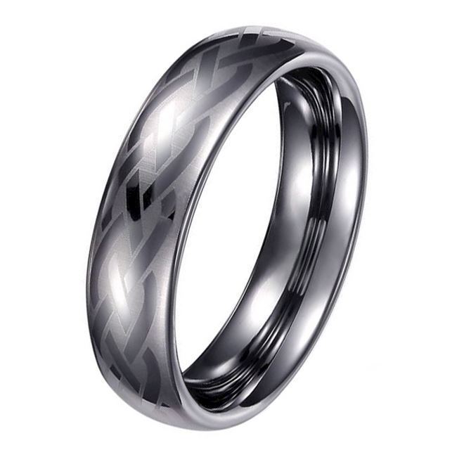 Tungsten Celtic Ring