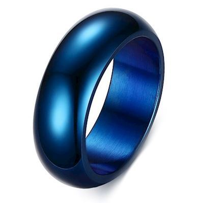 Curve Ring Blue Steel