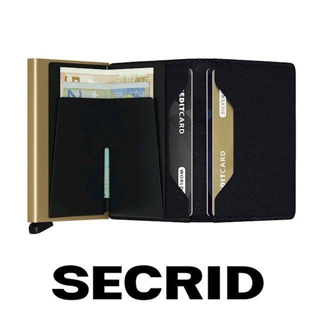 Secrid Slim Wallet Crisple Black Gold