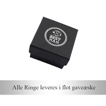 Ring Til Mænd Silver Black