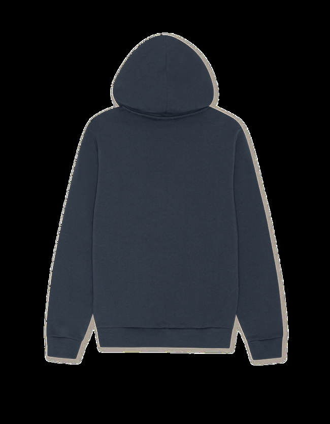 Les Deux Zip Hoodie Mørkeblå 