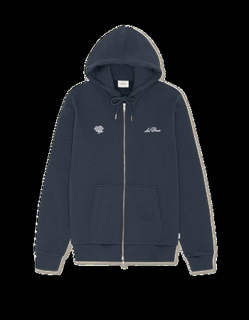 Les Deux Zip Hoodie Mørkeblå 