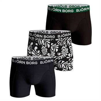 Björn Borg 3 Pak Cotton Stretch Boxershorts i sort mix