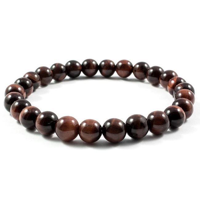 Tiger Eye Armbånd Rødt 8mm