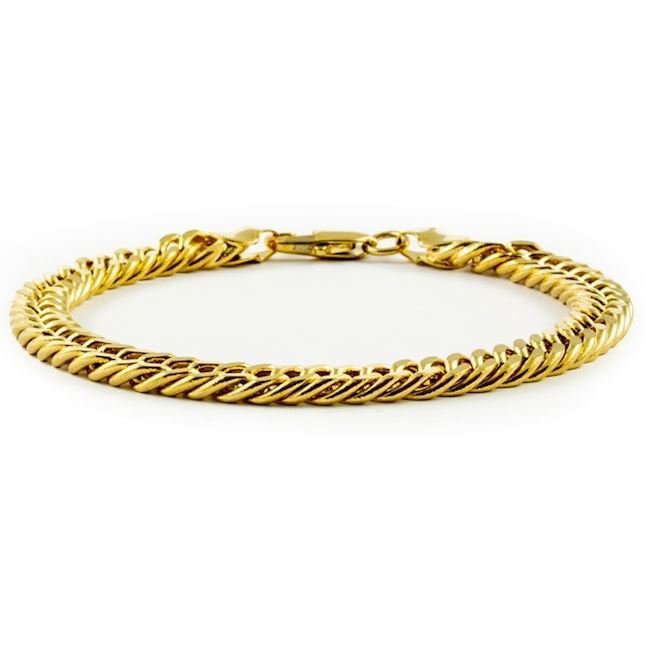 Armbånd Guldfarvet Stål 7mm