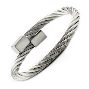 Maskulint Stål Wire Armbånd