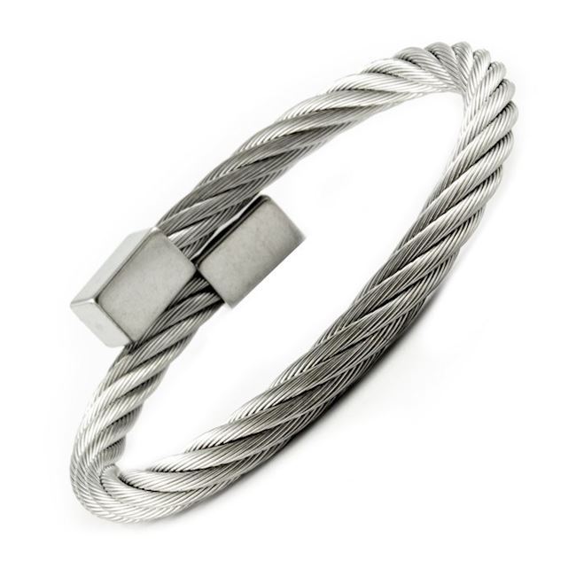 Maskulint Stål Wire Armbånd