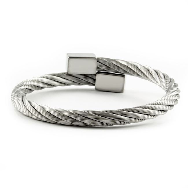 Maskulint Stål Wire Armbånd