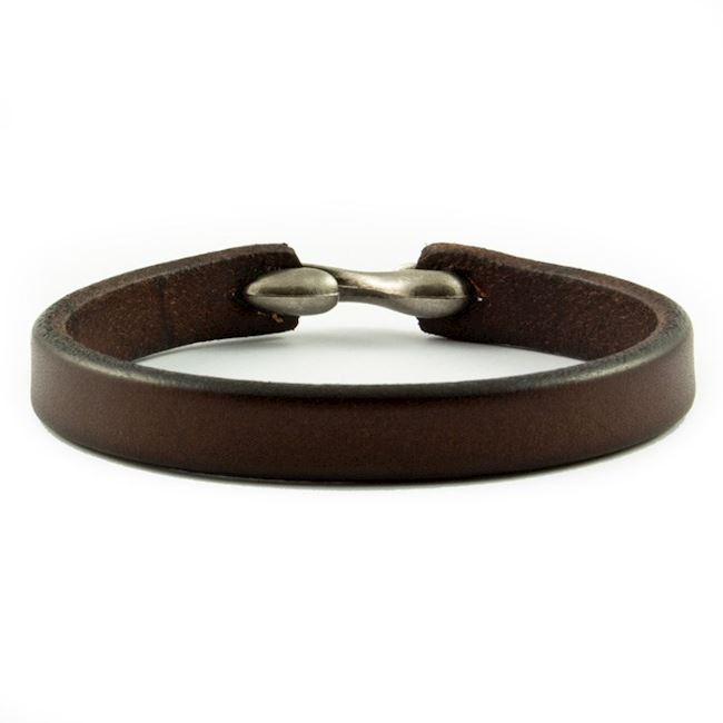 Dark Brown Læder Armbånd