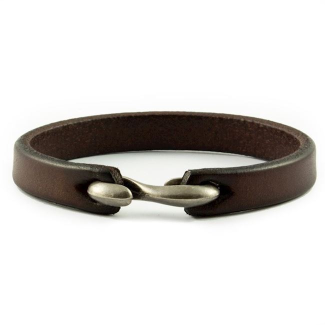 Dark Brown Læder Armbånd