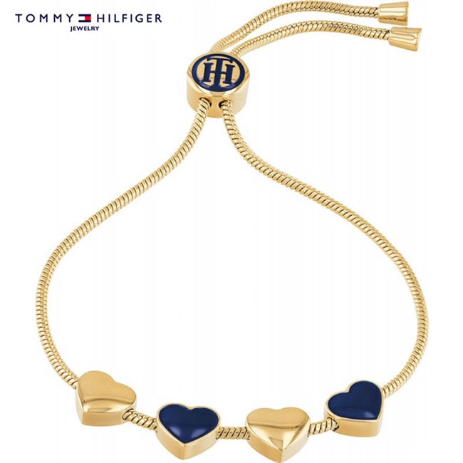 Tommy Hilfiger Hjerte Armbånd Guld & Blå