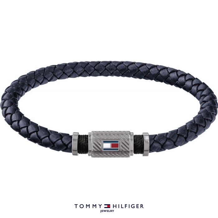 Tommy Hilfiger Armbånd Navy Blå Læder