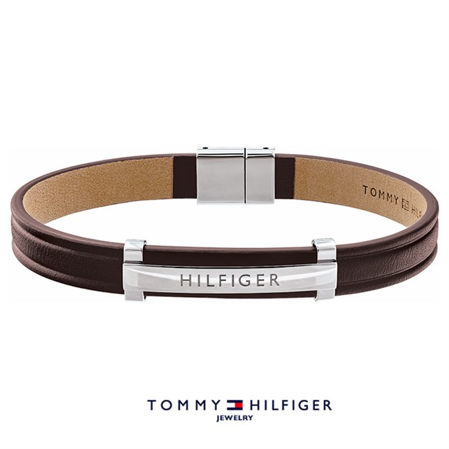 Tommy Hilfiger Armbånd Brunt Læder Design