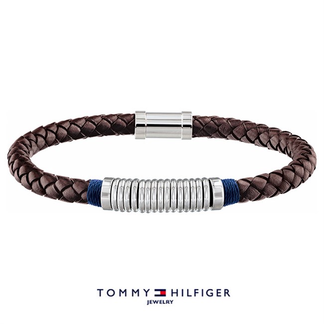 Tommy Hilfiger Armbånd Brown & Steel Ring Design