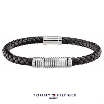 Tommy Hilfiger Armbånd Black & Steel Ring Design