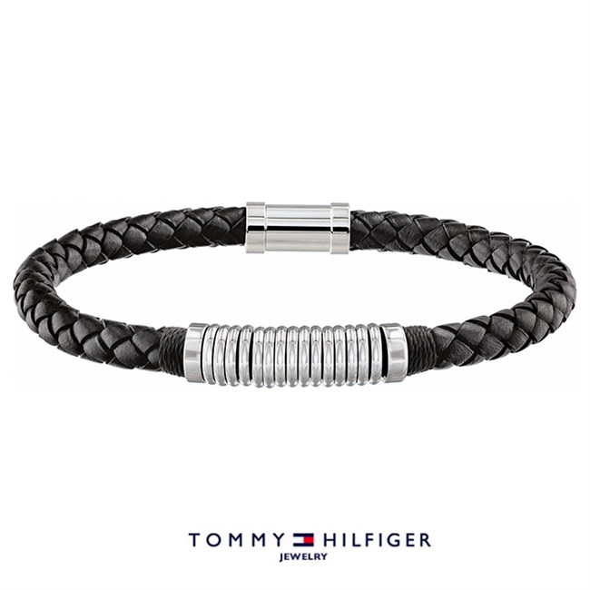 Tommy Hilfiger Armbånd Black & Steel Ring Design