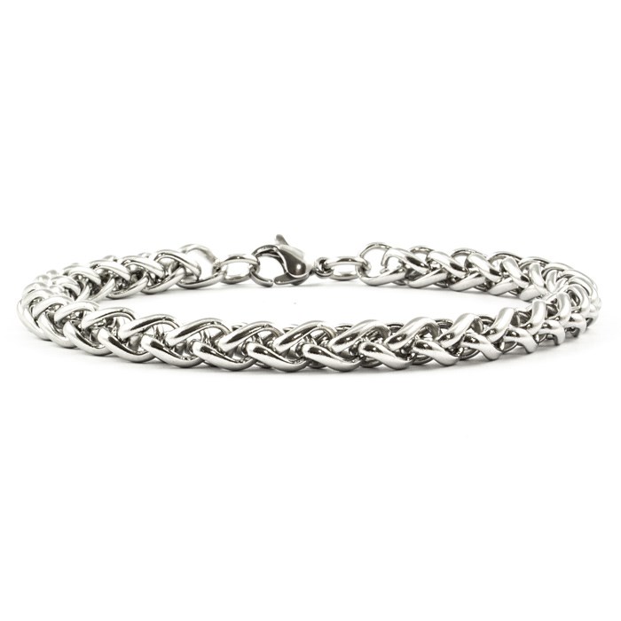 Snavset patrice Seminar Vision Armbånd Sølv Design 6 mm