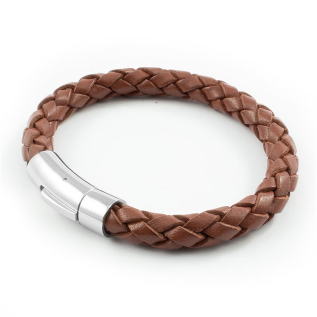 Loke Armbånd Casual Saddle Brown Læder