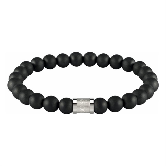 Hugo Boss Armbånd Beads Sort Onyx