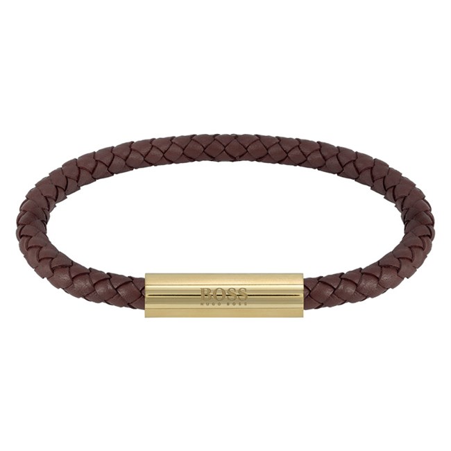 Hugo Boss Armbånd Urban Style Mørkebrunt Læder