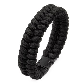 Armbånd Paracord 16mm Semi Wide Sort