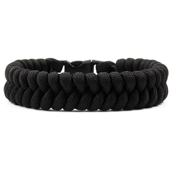 Armbånd Paracord 16mm Semi Wide Sort