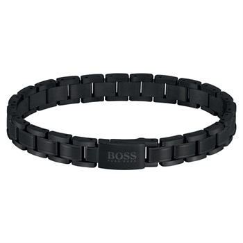 Hugo Boss Armbånd Essentials Sort Stållænke