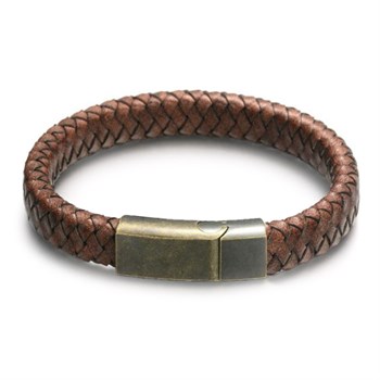 Herre Armbånd Cognac Vintage