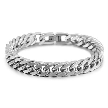 Armbånd Curb Steel 10mm