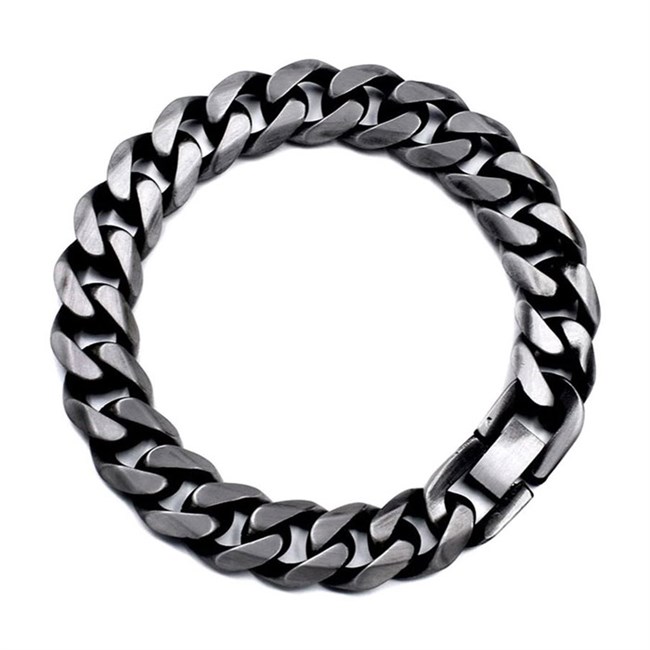 Vintage Steel Herre Armbånd 13mm