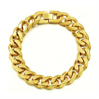 Gold Steel Herre Armbånd 13mm