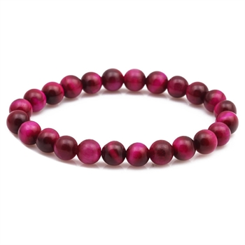 Armbånd Magenta Rose Tiger Eye