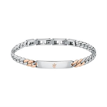 Maserati Armbånd Steel & Rose Gold Logo