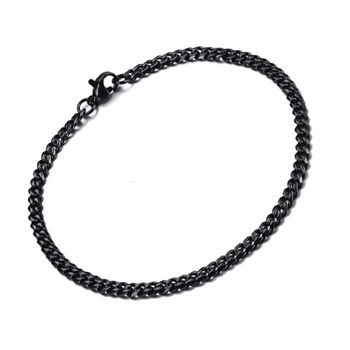 Armbånd Black Steel 3 mm