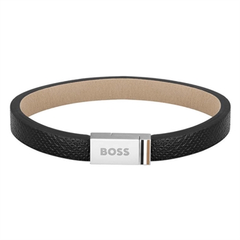 Hugo Boss Armbånd Jace præget læder