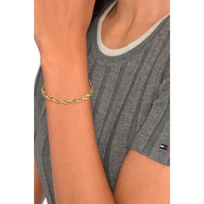 Tommy Hilfiger Rope Chain Bracelet Armbånd Guldtone