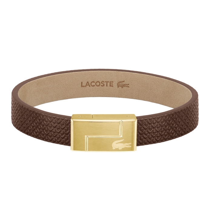 coping pensionist banner Lacoste Monogram Læder Armbånd