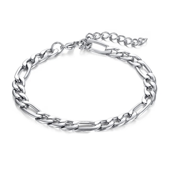Justerbart armbånd i sølvtone.