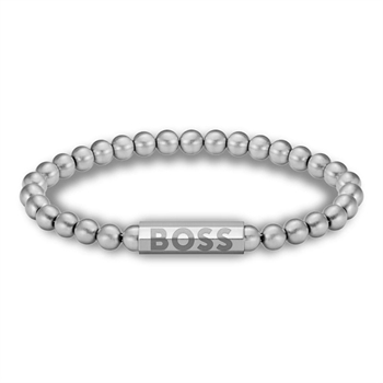 BOSS Sphere Stål Perle Armbånd Sølvtonet