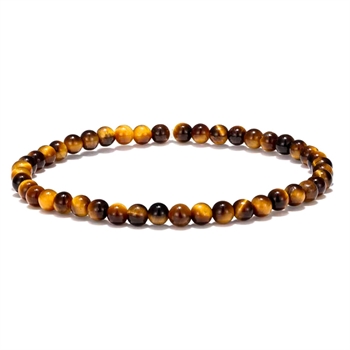 Perle Armbånd Tiger Eye 4 mm